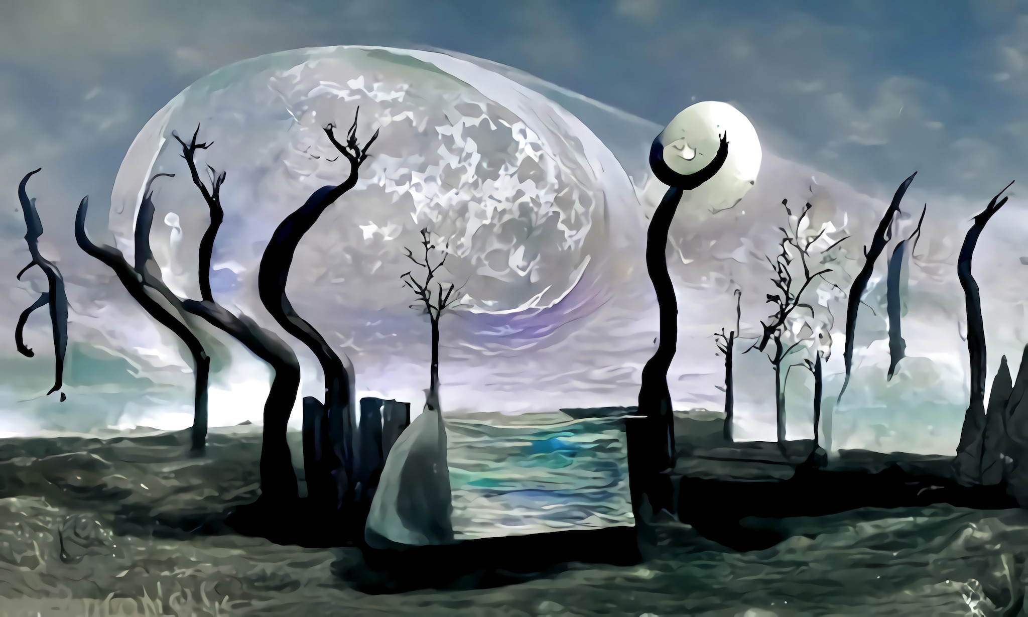 Agnieszka Matylda Schlichtinger - Surrealistyczny księżyc